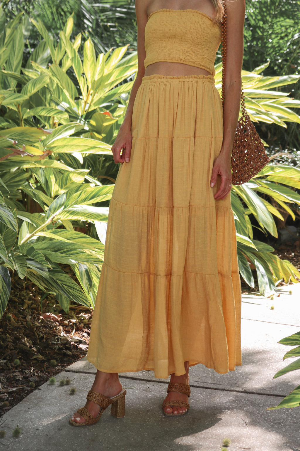 Sunny Daze Skirt in Sunflower
