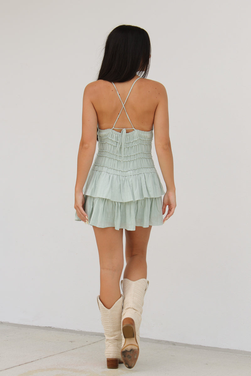 Abigail Dress in Mint