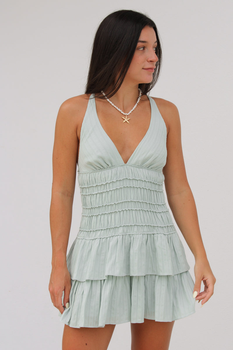 Abigail Dress in Mint