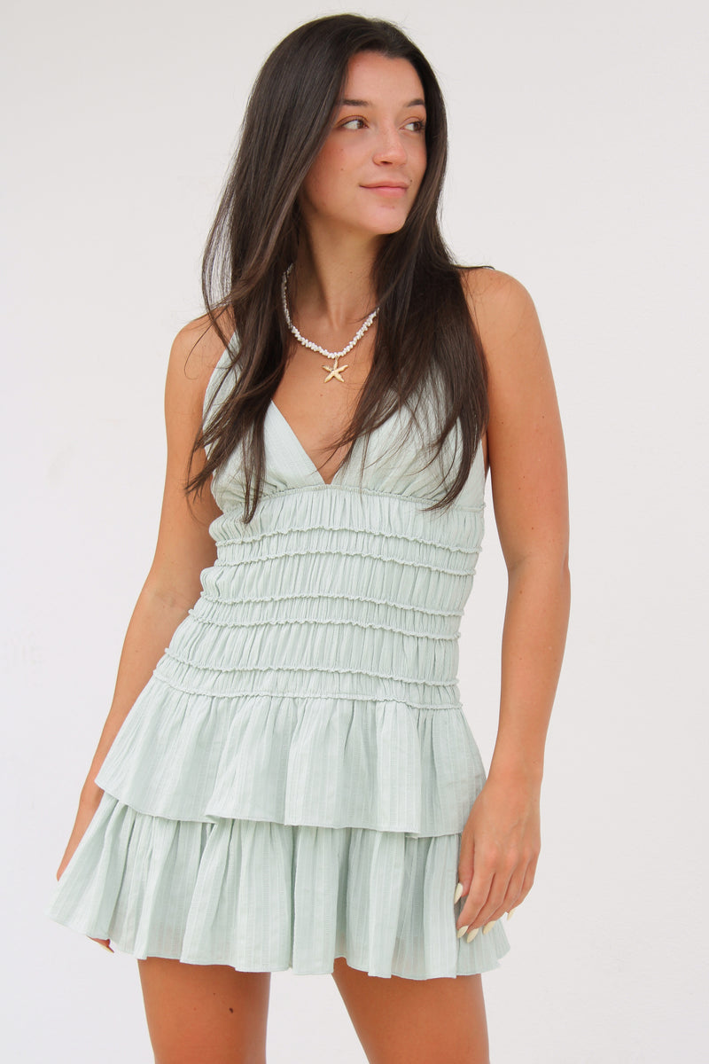 Abigail Dress in Mint