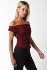 Andie Top in Burgundy