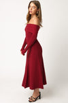 Anya Dress in Burgundy