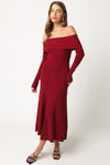 Anya Dress in Burgundy