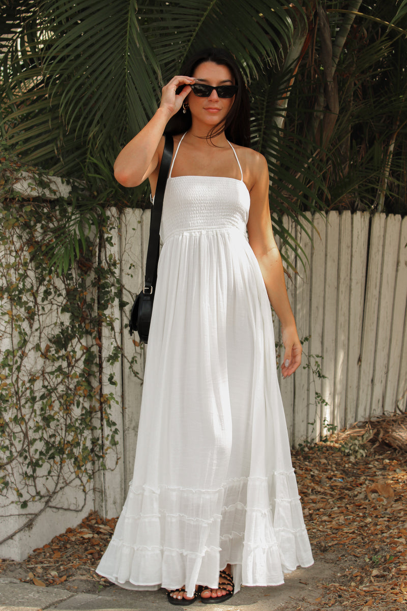 Asha Maxi Dress in White