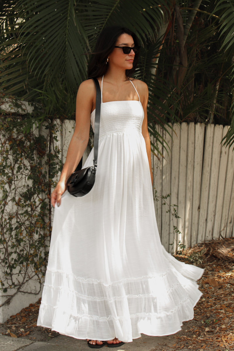 Asha Maxi Dress in White