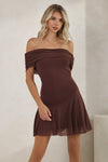 Backfired Dress in Brown