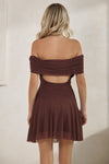 Backfired Dress in Brown