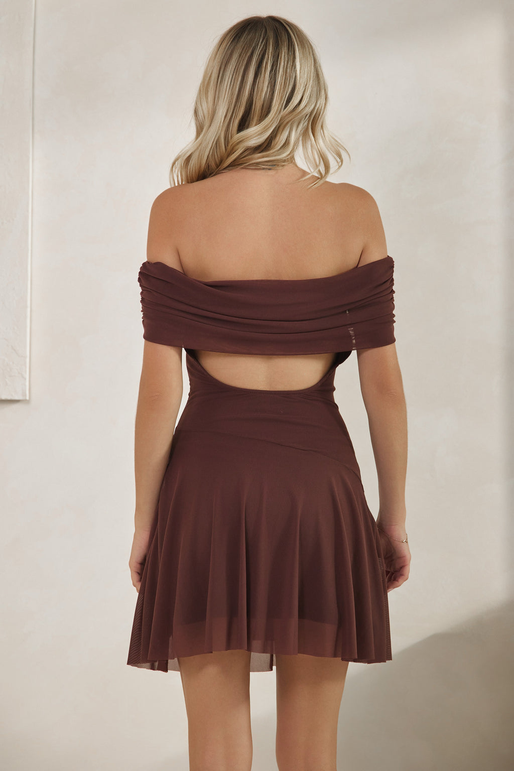 Backfired Dress in Brown