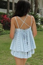Bailey Romper in Light Blue