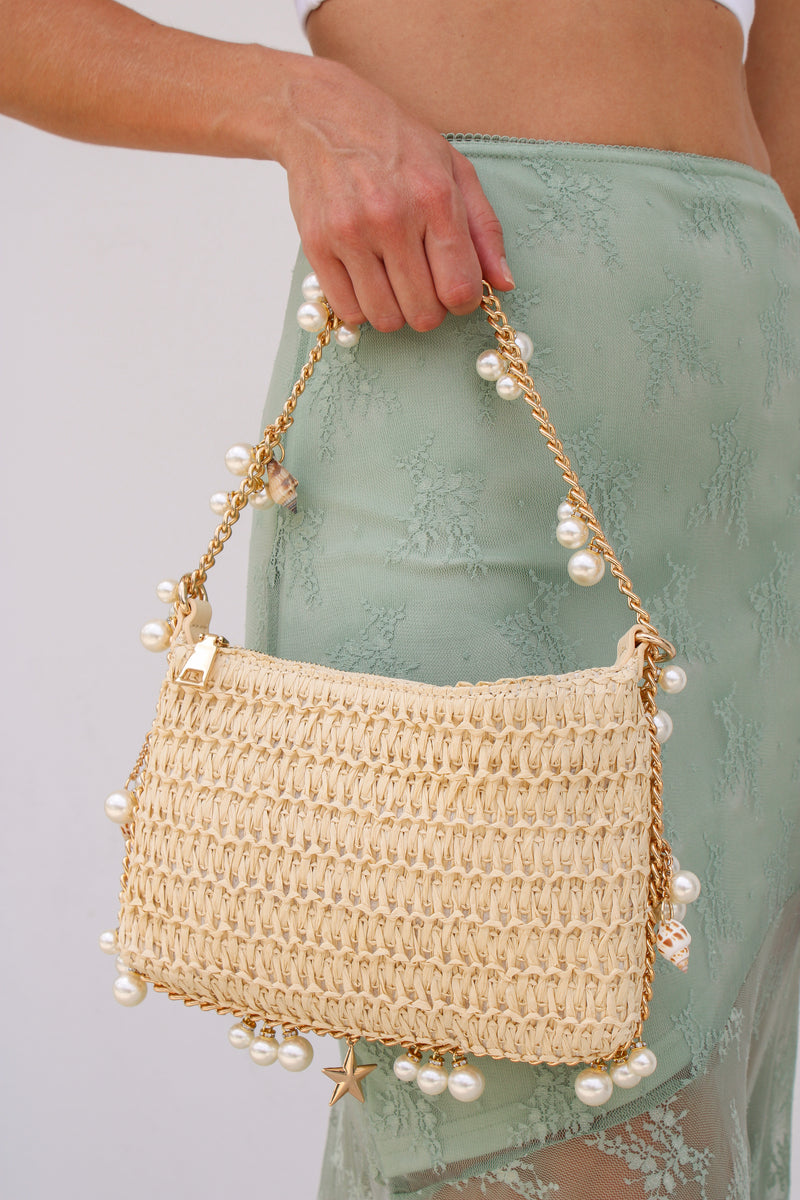 Beachside Dinner Handbag in Ivory