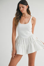 Briana Romper in White