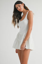 Briana Romper in White