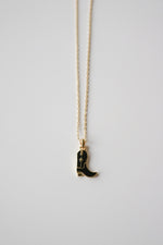 Black Boot Necklace
