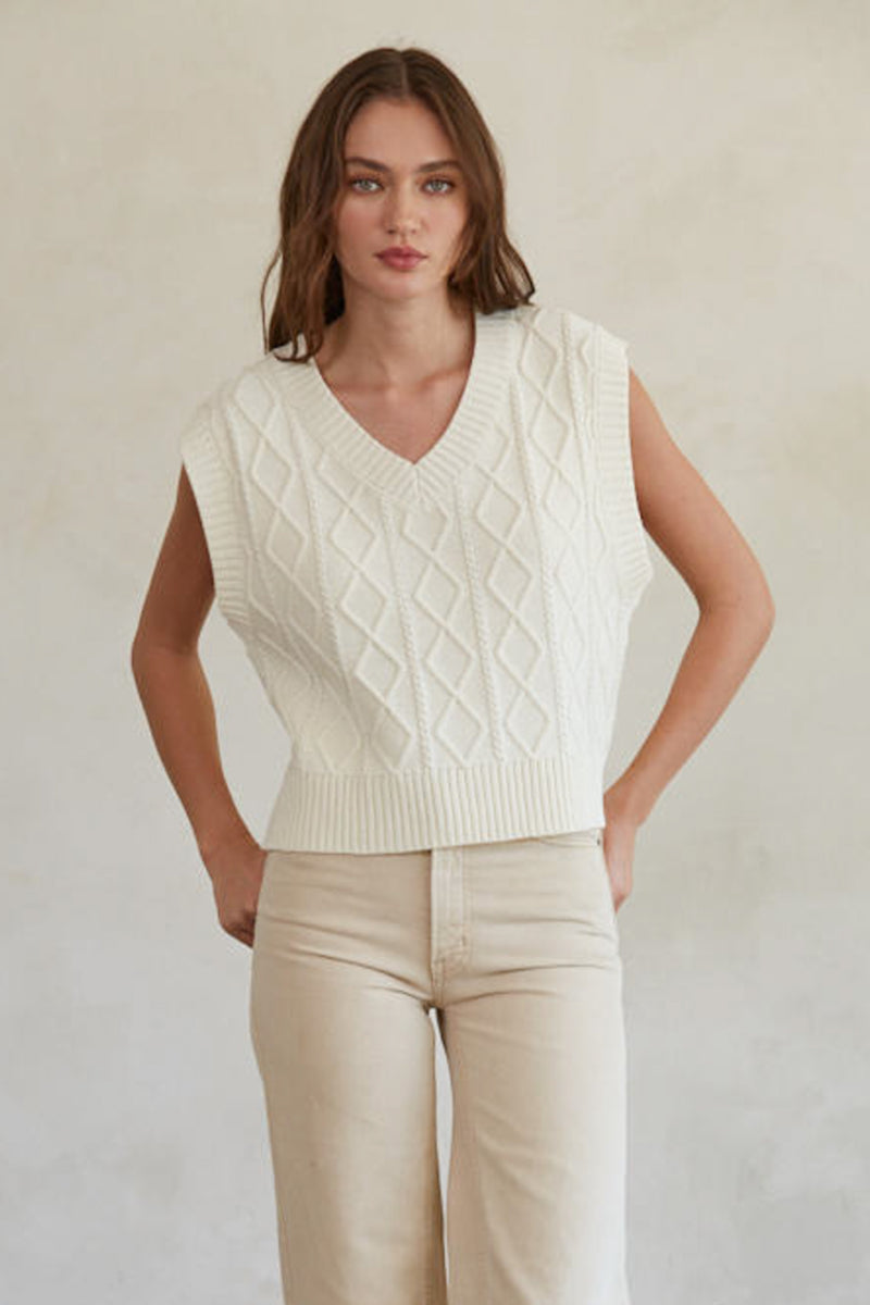 Braelynn Top in Ivory