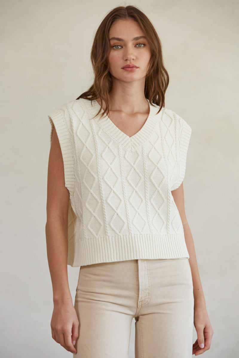Braelynn Top in Ivory