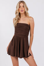 Carolina Romper in Chocolate