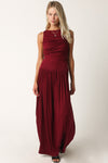 Catherine Dress in Burgundy