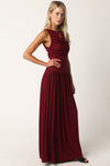 Catherine Dress in Burgundy
