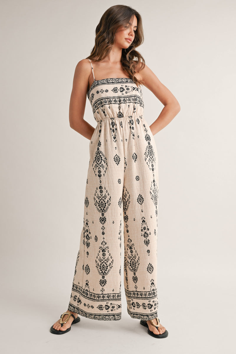 Clara Jumpsuit in Neutral