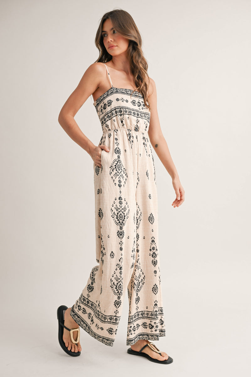 Clara Jumpsuit in Neutral