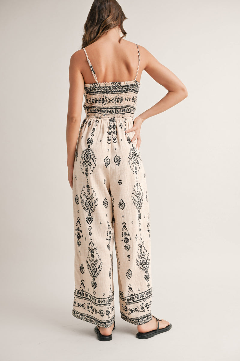 Clara Jumpsuit in Neutral