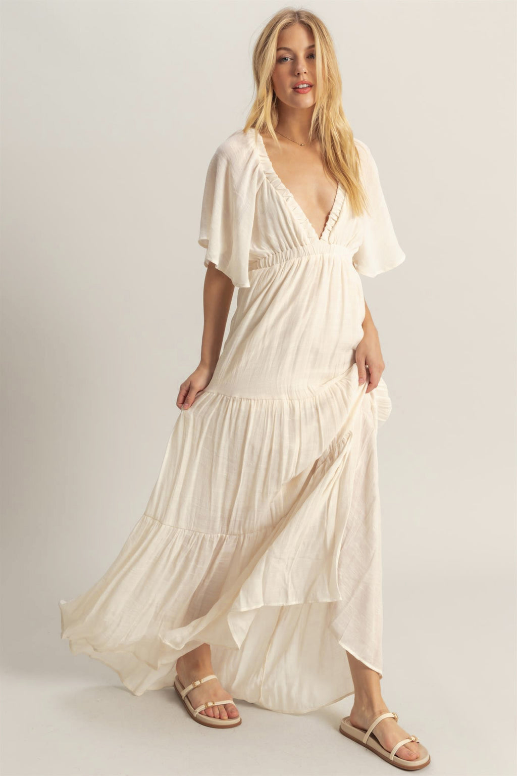 Daydreamer Maxi Dress in Sand