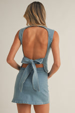 Delia Skirt in Light Denim