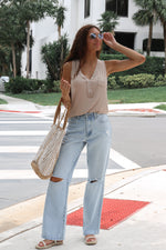 Dermott Top in Beige