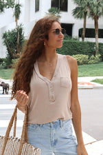 Dermott Top in Beige