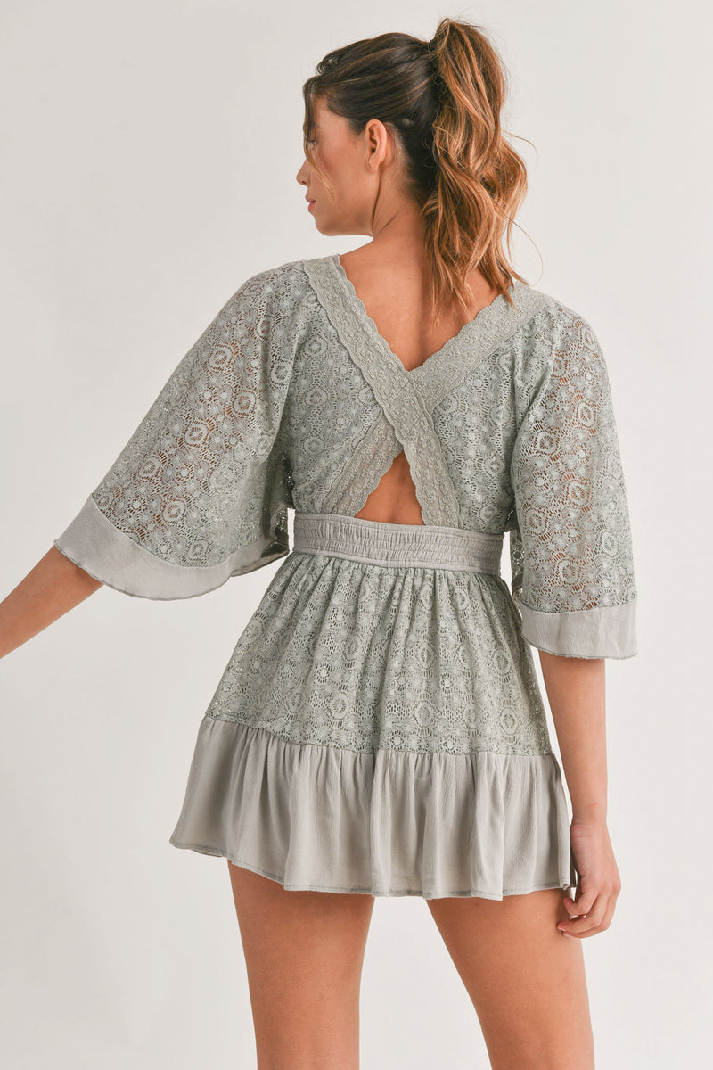 Diana Dress in Dusty Olive