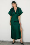 Elara Maxi Dress in Emerald