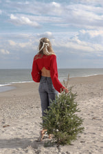 Frannie Sweater in Red