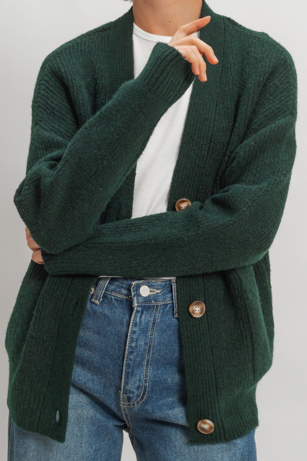 Hadley Cardigan Deep Green