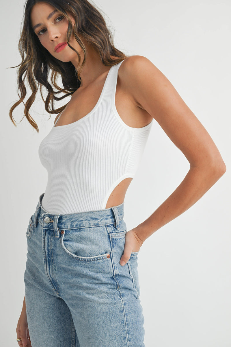 Harlow Bodysuit in White