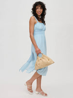 Harper Clutch in Dark Straw