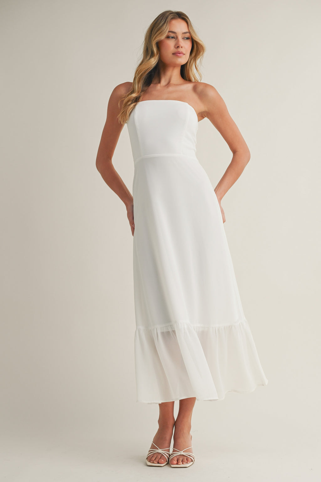 In The Moment Dress in Ivory