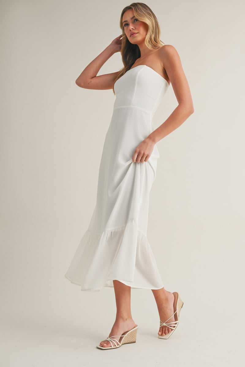 In The Moment Dress in Ivory