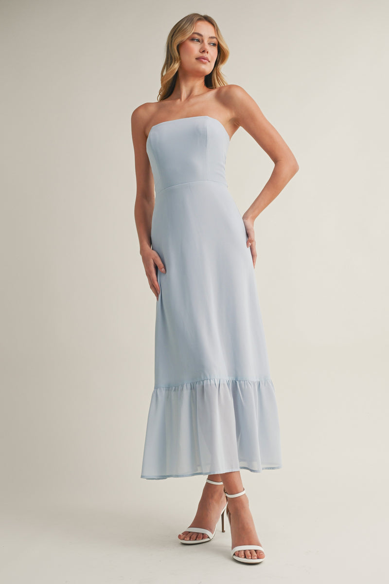 In The Moment Dress in Light Blue