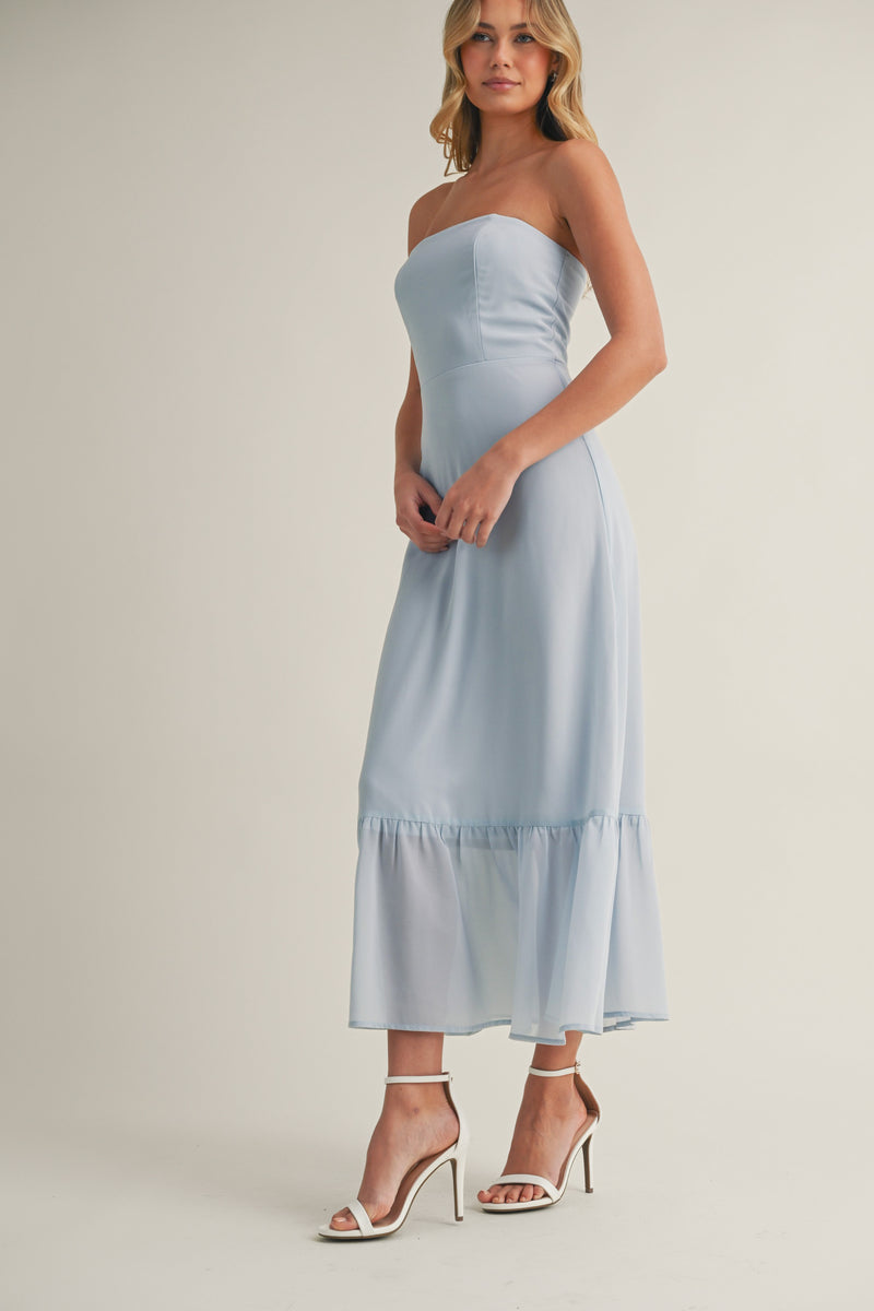 In The Moment Dress in Light Blue
