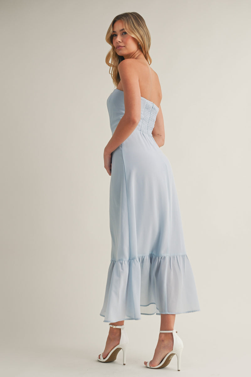 In The Moment Dress in Light Blue