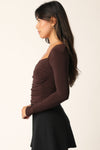 Isabella Top in Brown