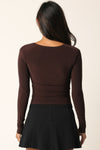 Isabella Top in Brown