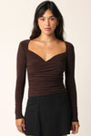 Isabella Top in Brown