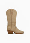 Jenah Boot in Natural Raffia