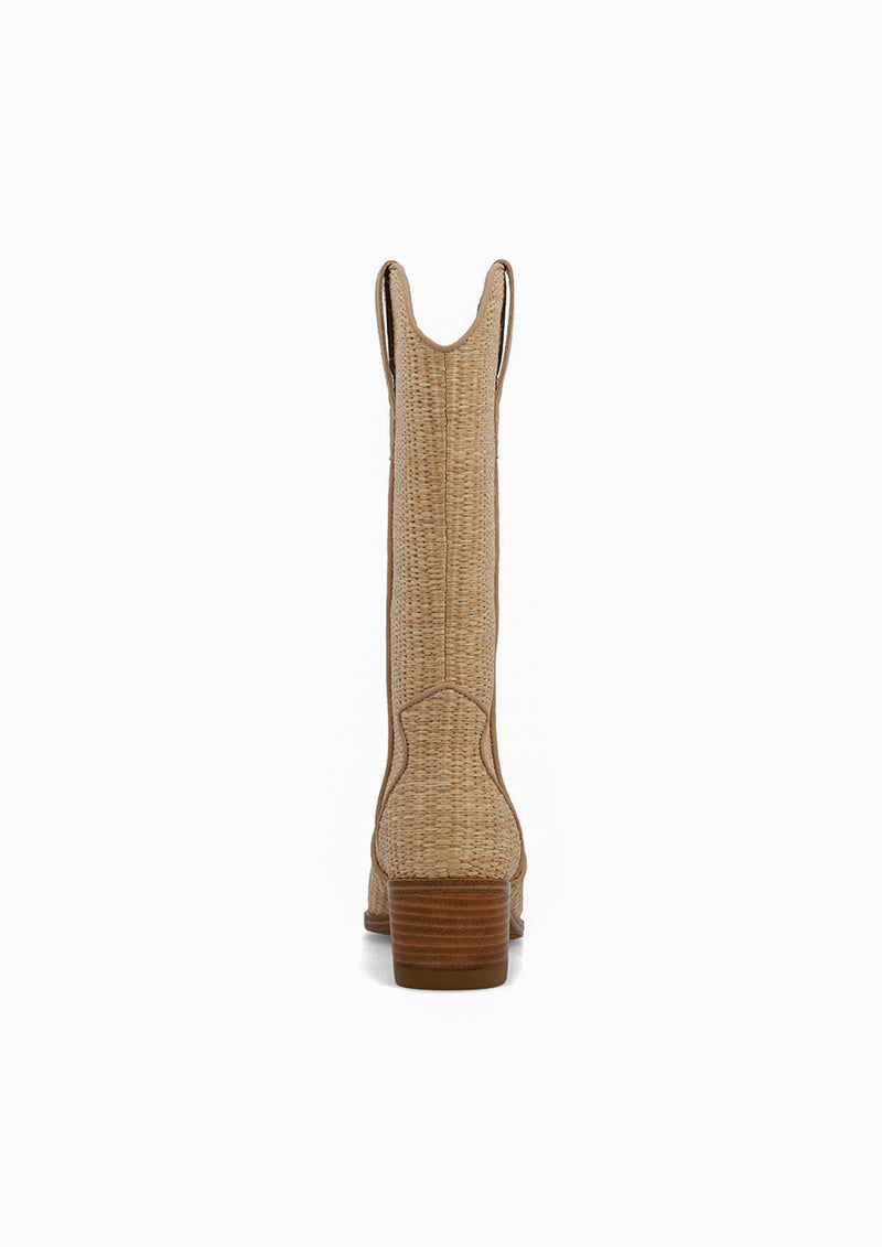 Jenah Boot in Natural Raffia
