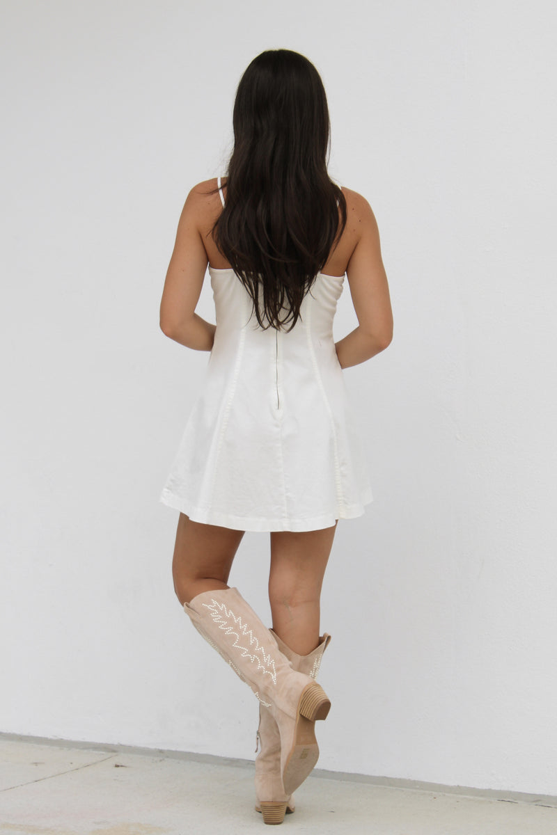 Jillian Dress in White