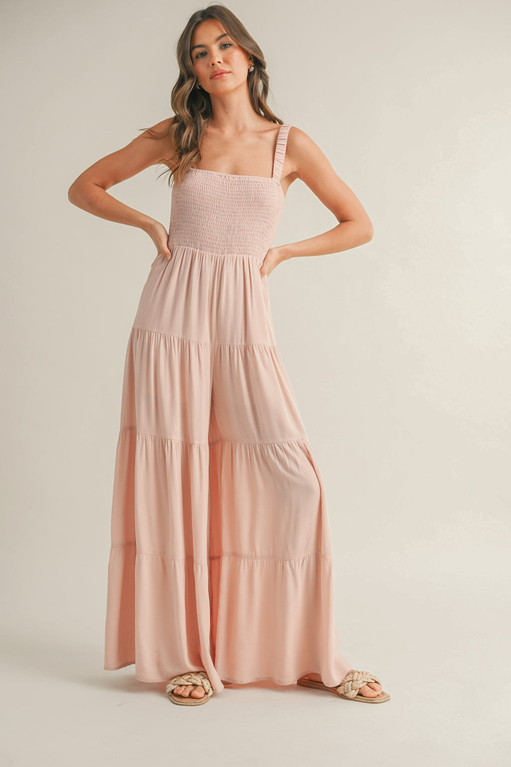 Julia Jumpsuit in Blush