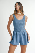 Junie Denim Romper