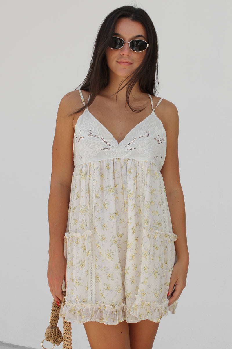 Kaia Romper in Ivory