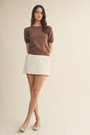 Kate Crewneck Sweater in Brown